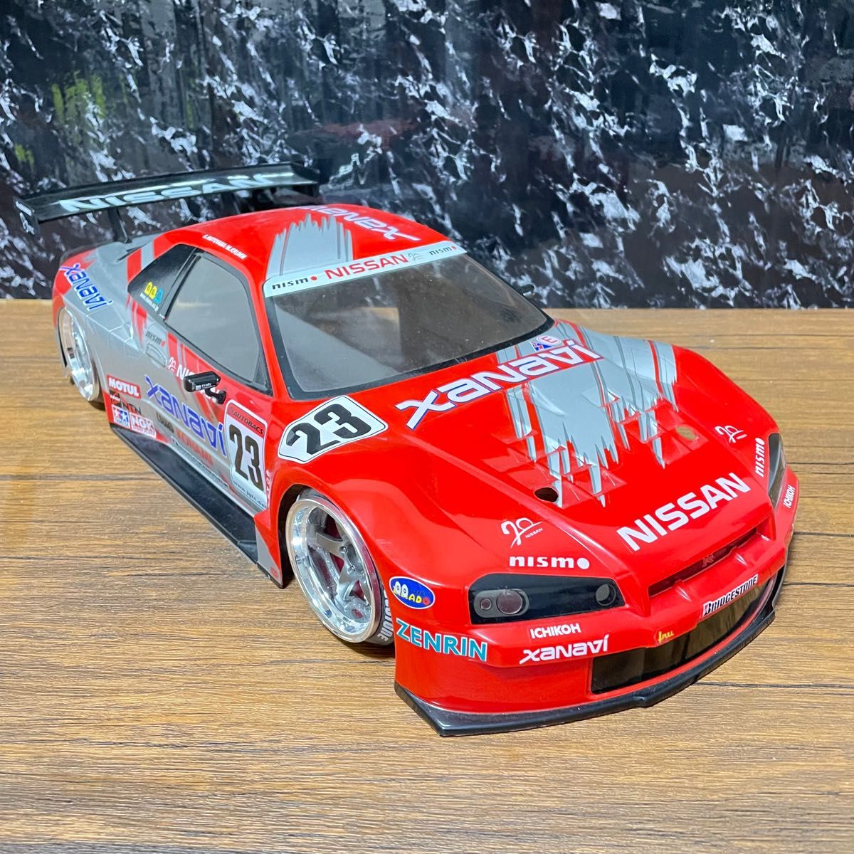 タミヤ ザナヴィニスモ スカイライン GT-R 1/10 ラジコンボディーr34