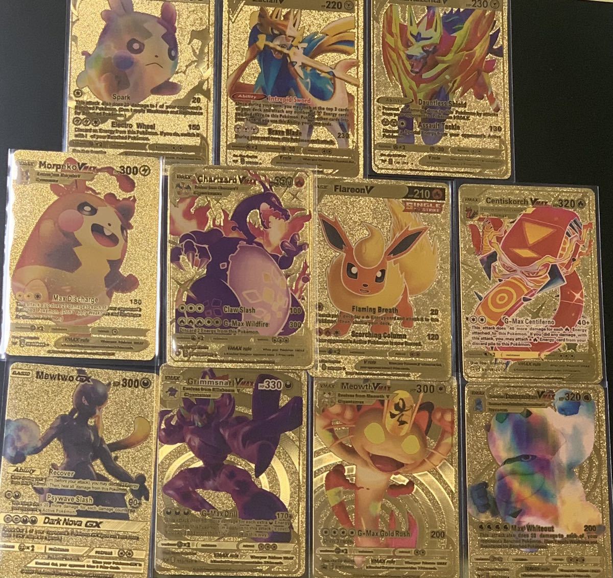Yahoo!オークション - ポケモンカード ゴールドカード 海外版 メタリッ