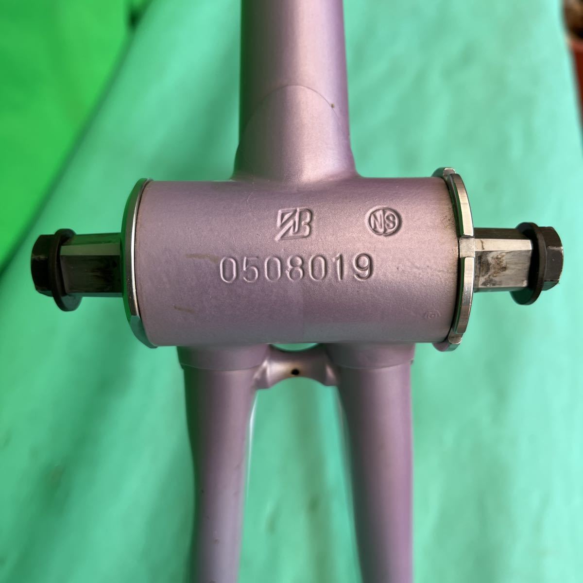 ピストフレーム BRIDGESTONE NJS 54cm リアエンド110 競輪