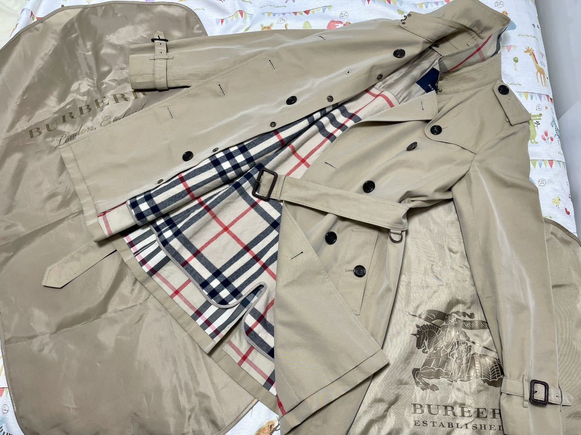 23万 美品高年式光沢ハニーベージュ 38 M BURBERRYバーバリーロンドン