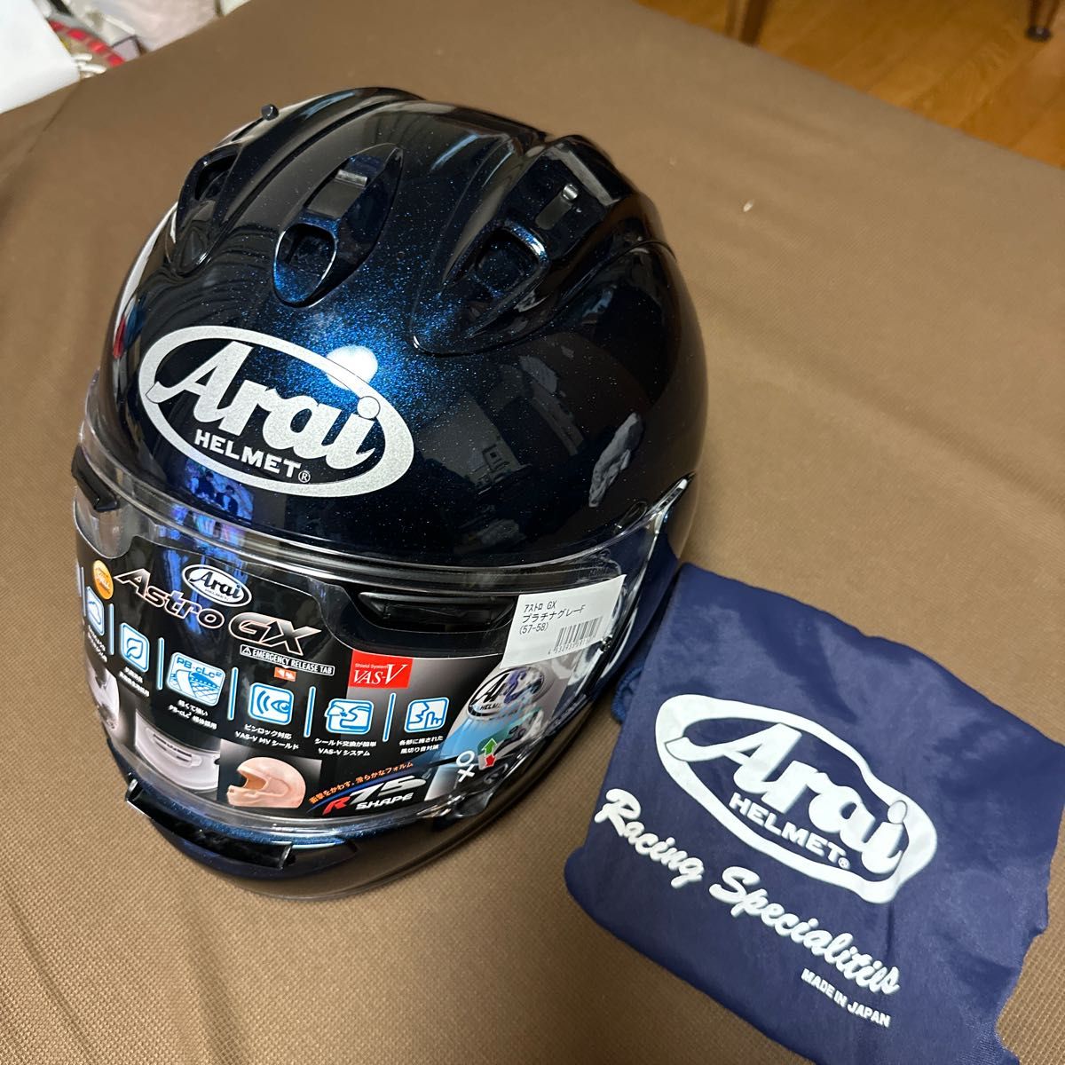 arai RX-7X グラスブルー Lサイズ シールド新品 Arai アライ限定カラー