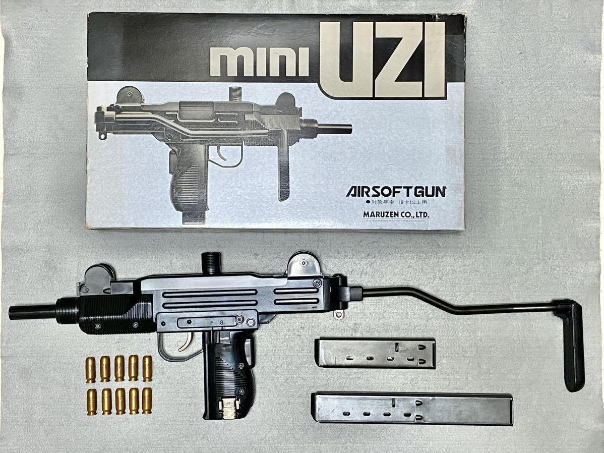 送料無料 マルゼン ミニ ウージー mini UZI ショット/ロングマガジン