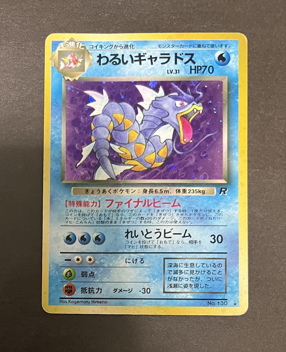 Yahoo!オークション - ポケモンカード わるいギャラドス(キラ) LV.31