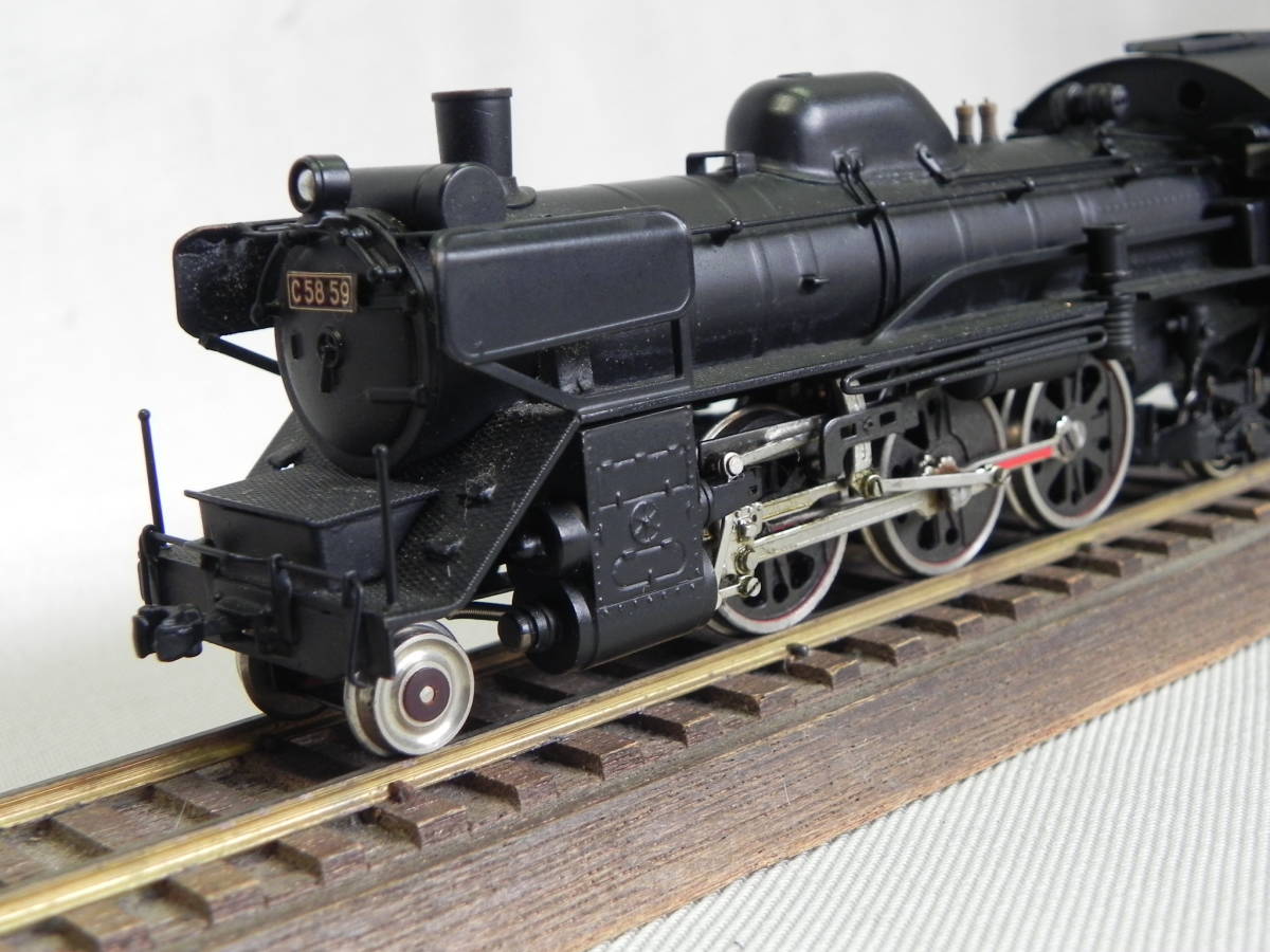 HOゲージ C58形 蒸機機関車 208号機 （金属製・宮沢模型製) 中古品 C58
