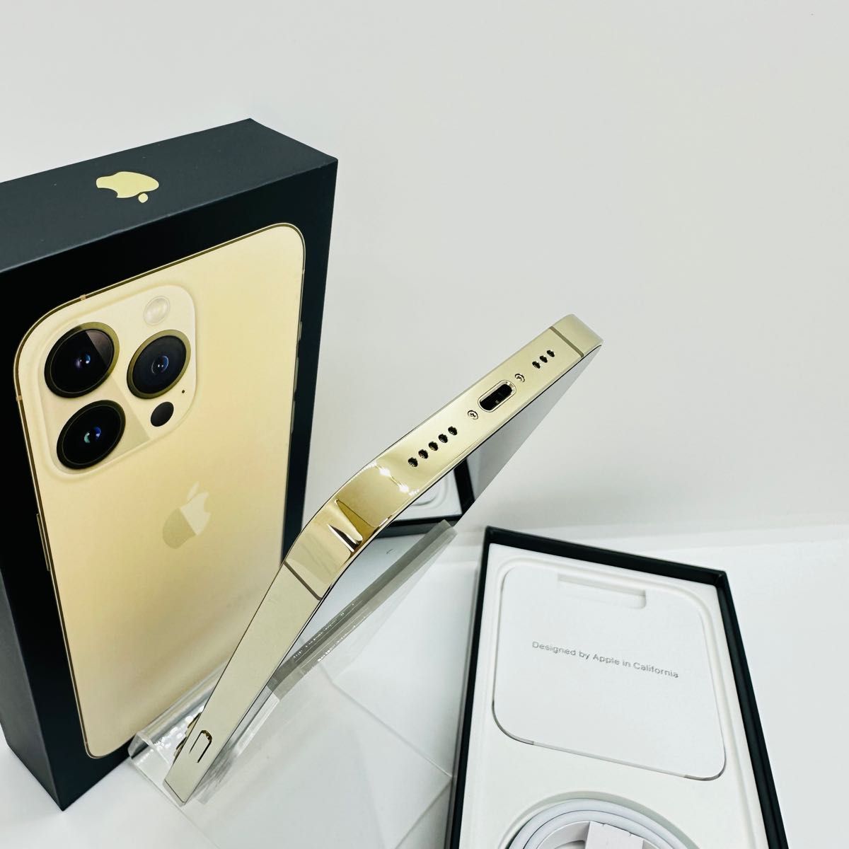 iPhone 13 Pro 128GB ゴールド SIMフリーほぼ未使用充電回数1回｜Yahoo