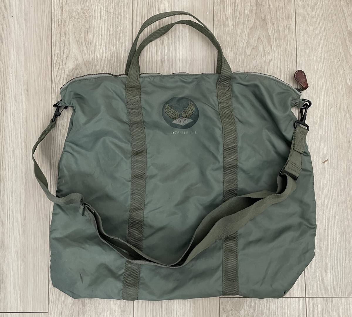 美品】RRL パッカブル ヘルメットバッグ / ミリタリー ODカラー