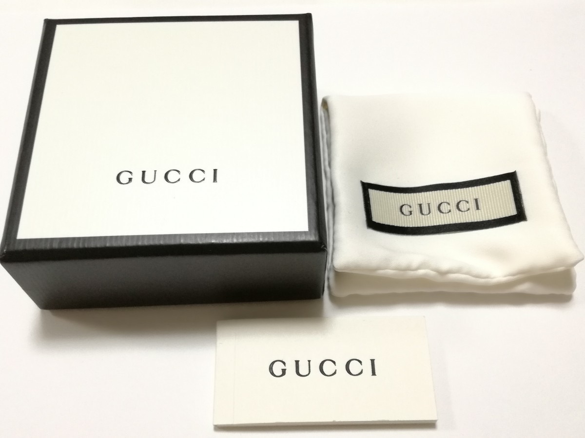 美品 GUCCI グッチ ブレスレット ゴースト GG シルバー チェーン