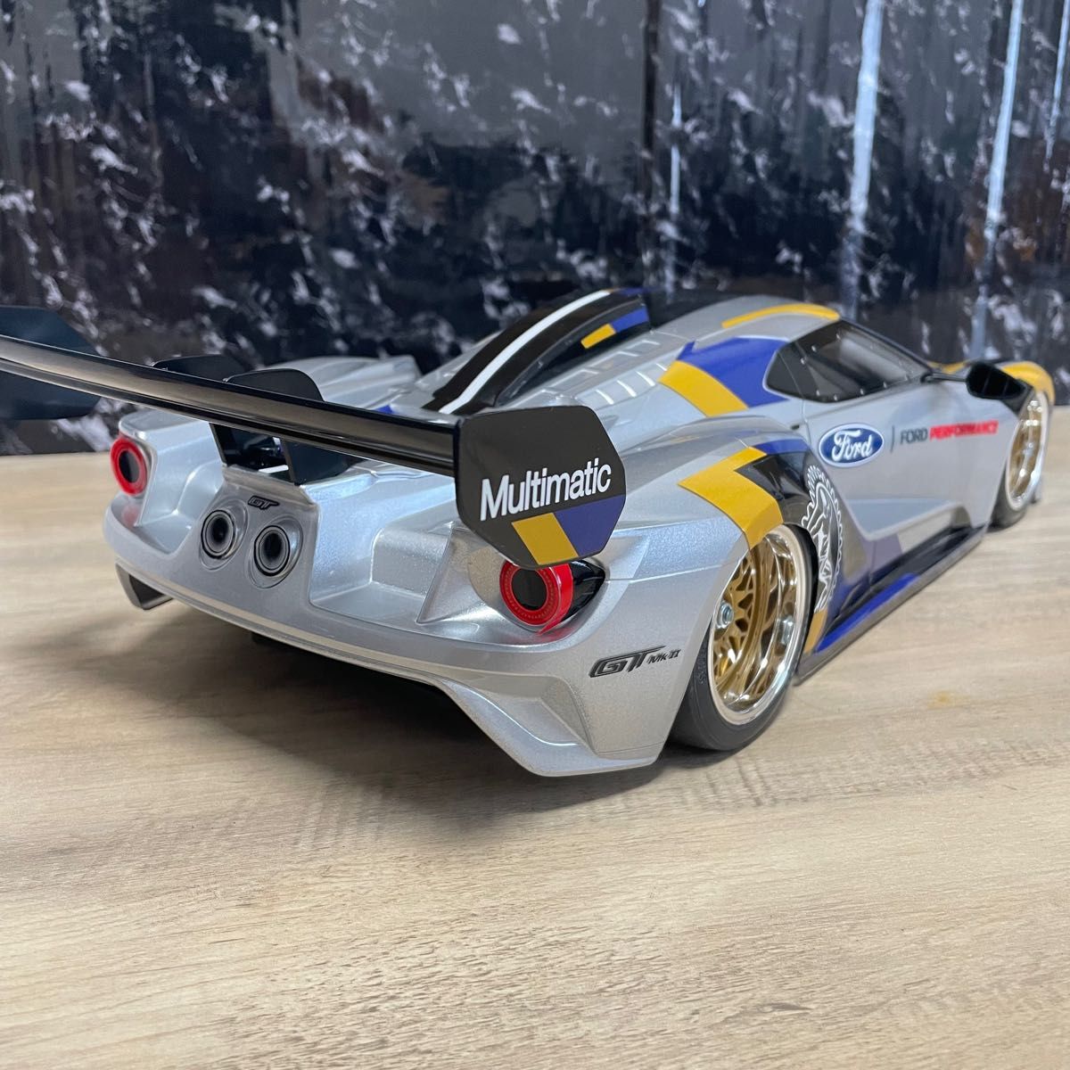 タミヤ フォードgt 1/10 ラジコンボディ ford ツーリング 塗装済み