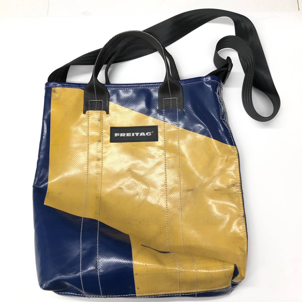 FREITAG フライターグ バッグ 2WAY ブルー マスタード トート