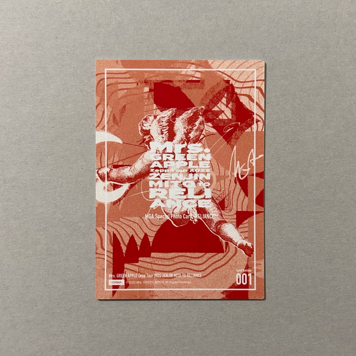 Mrs GREEN APPLE ゼンジン 001 フォトカード 大森元貴 ミセスグリーン