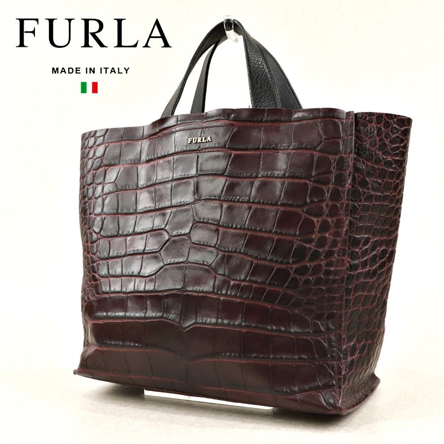 ☆大人気！参考価格￥55,000- 美品 イタリア製 FURLA フルラ 牛革