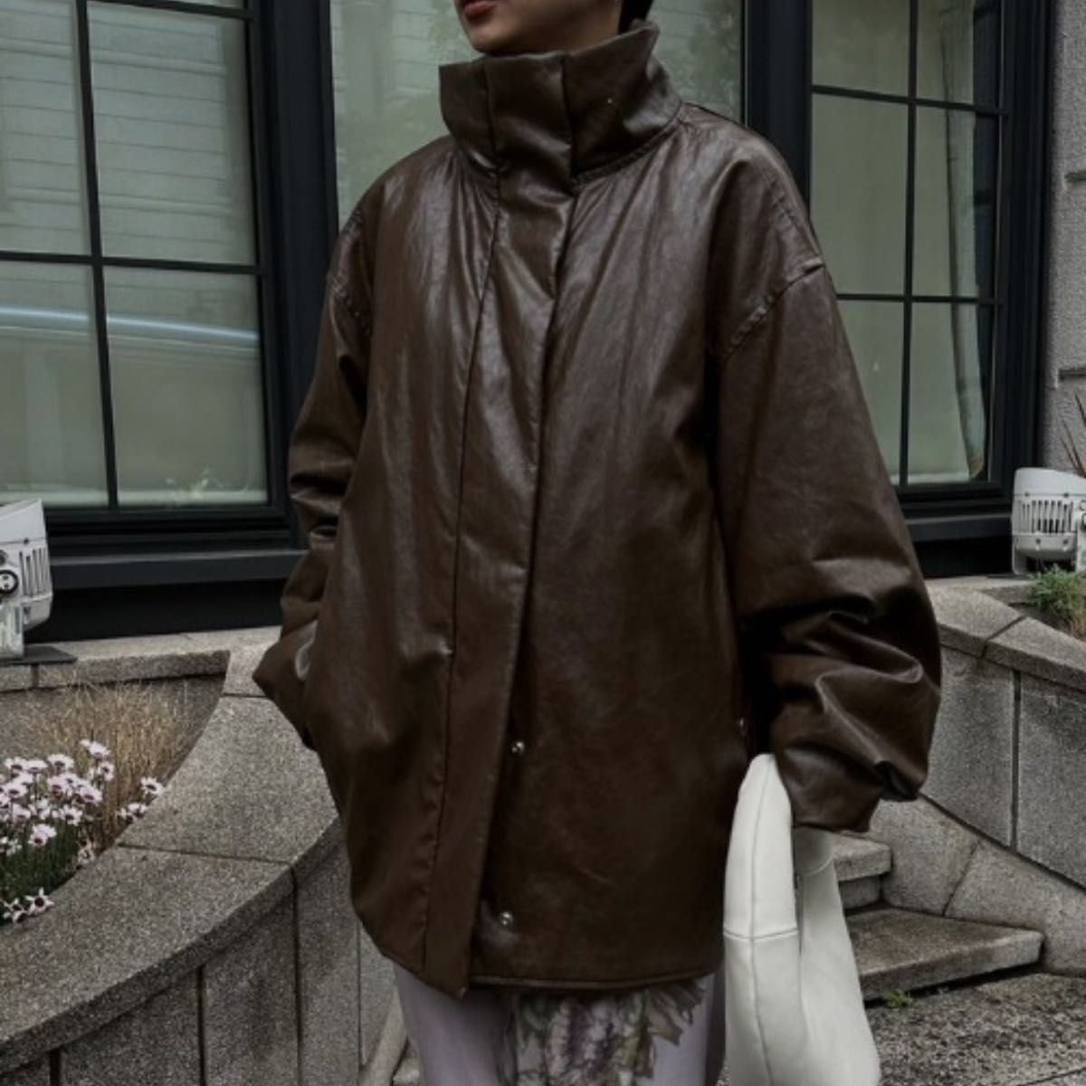 AMERI PASTING LIKE FAKE LEATHER JACKET｜Yahoo!フリマ（旧PayPayフリマ）
