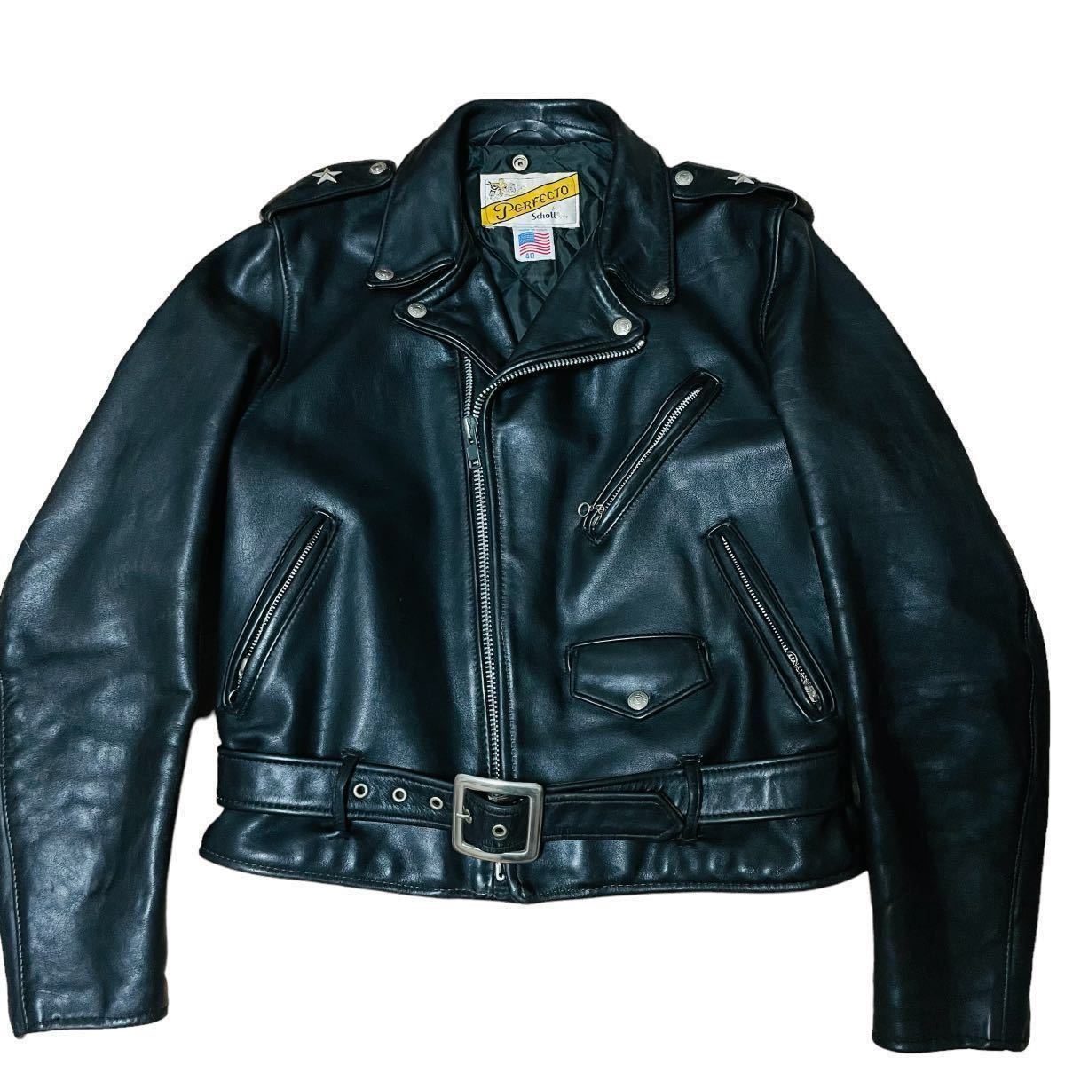 美品】希少 Schott ライダースジャケット ワンスター 90's N Y C 618