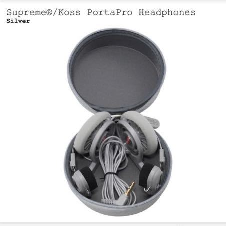 Supreme / Koss Portapro Headphones Silver シュプリーム コス