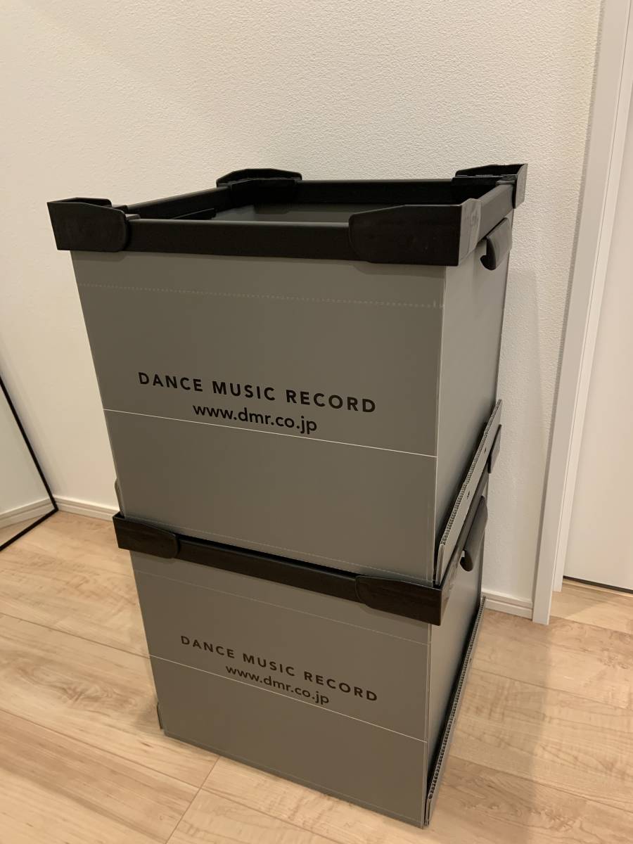 送料込 ほぼ新品 DMR レコードボックス 収納BOX DANCE MUSIC RECORD