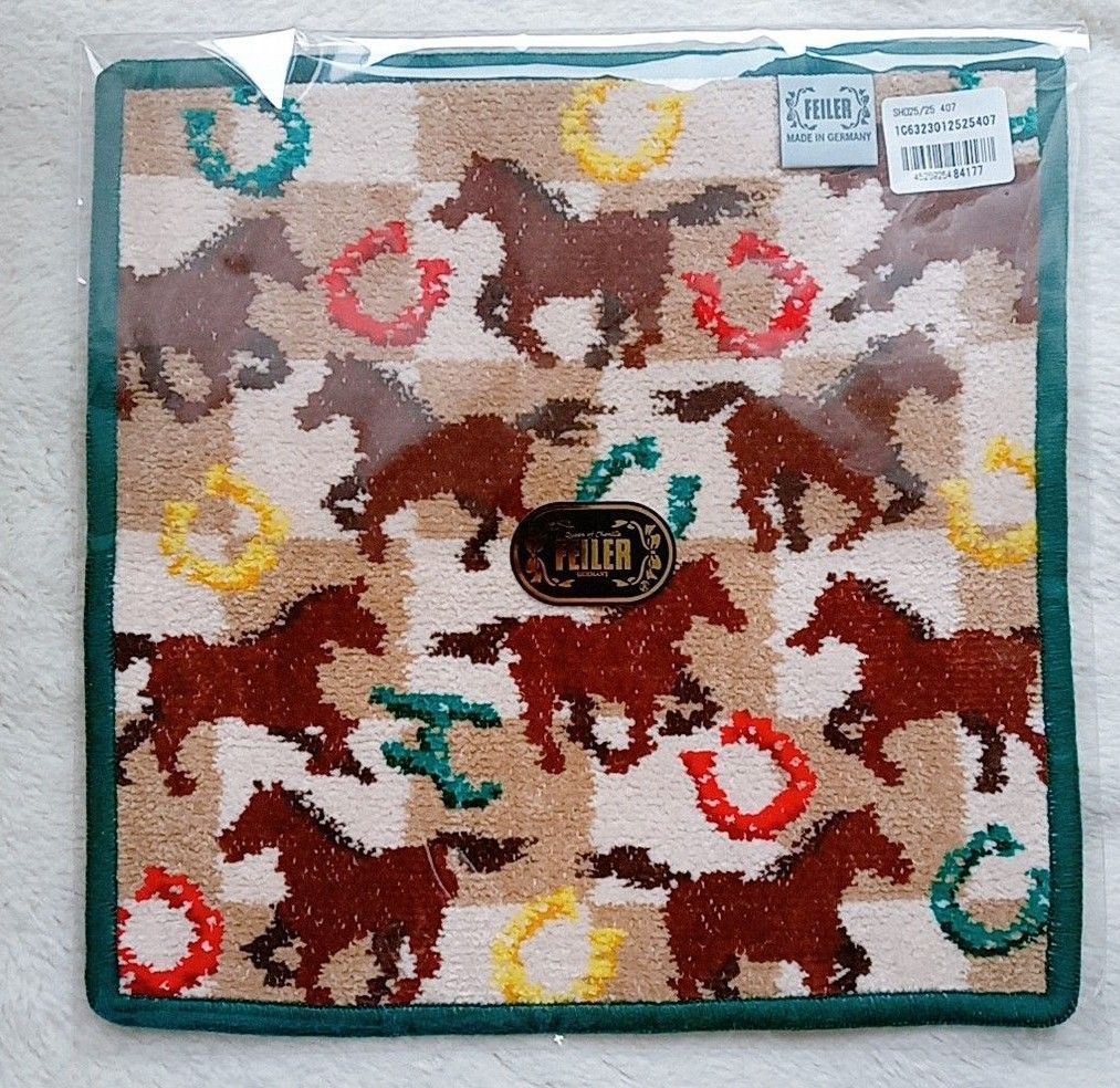 フェイラー スプリントホース ハンカチ WEB限定カラー グリーン 新品