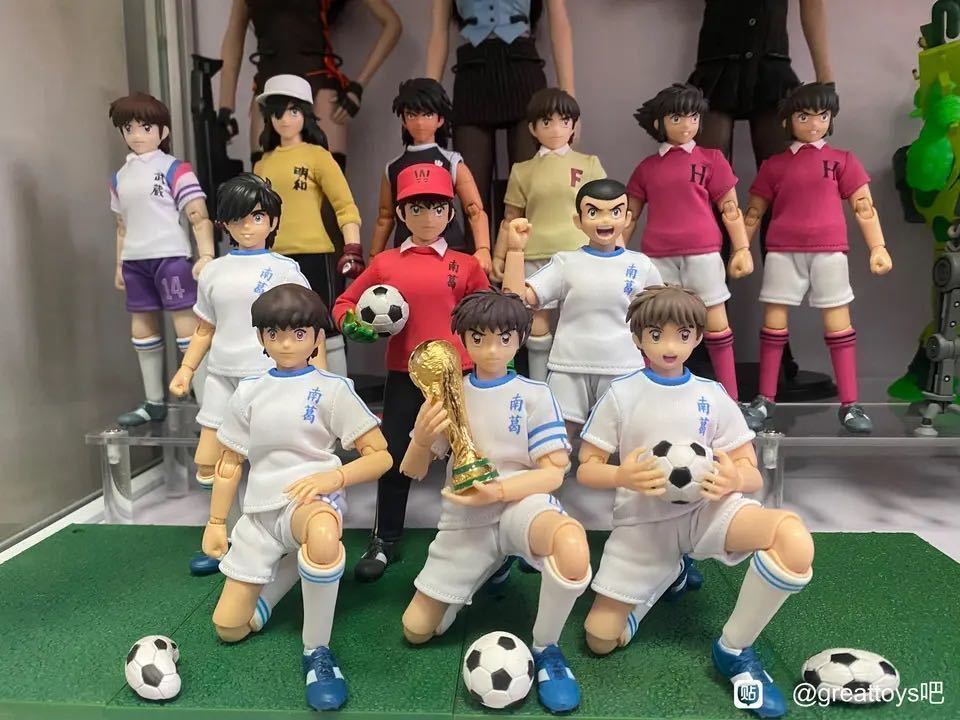 国内即納 3体セット キャプテン翼 1/10 可動フィギュア 大空翼 若島
