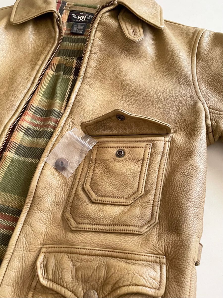 RRL ダブルアールエル レザージャケット Sサイズ 美品 ラルフローレン