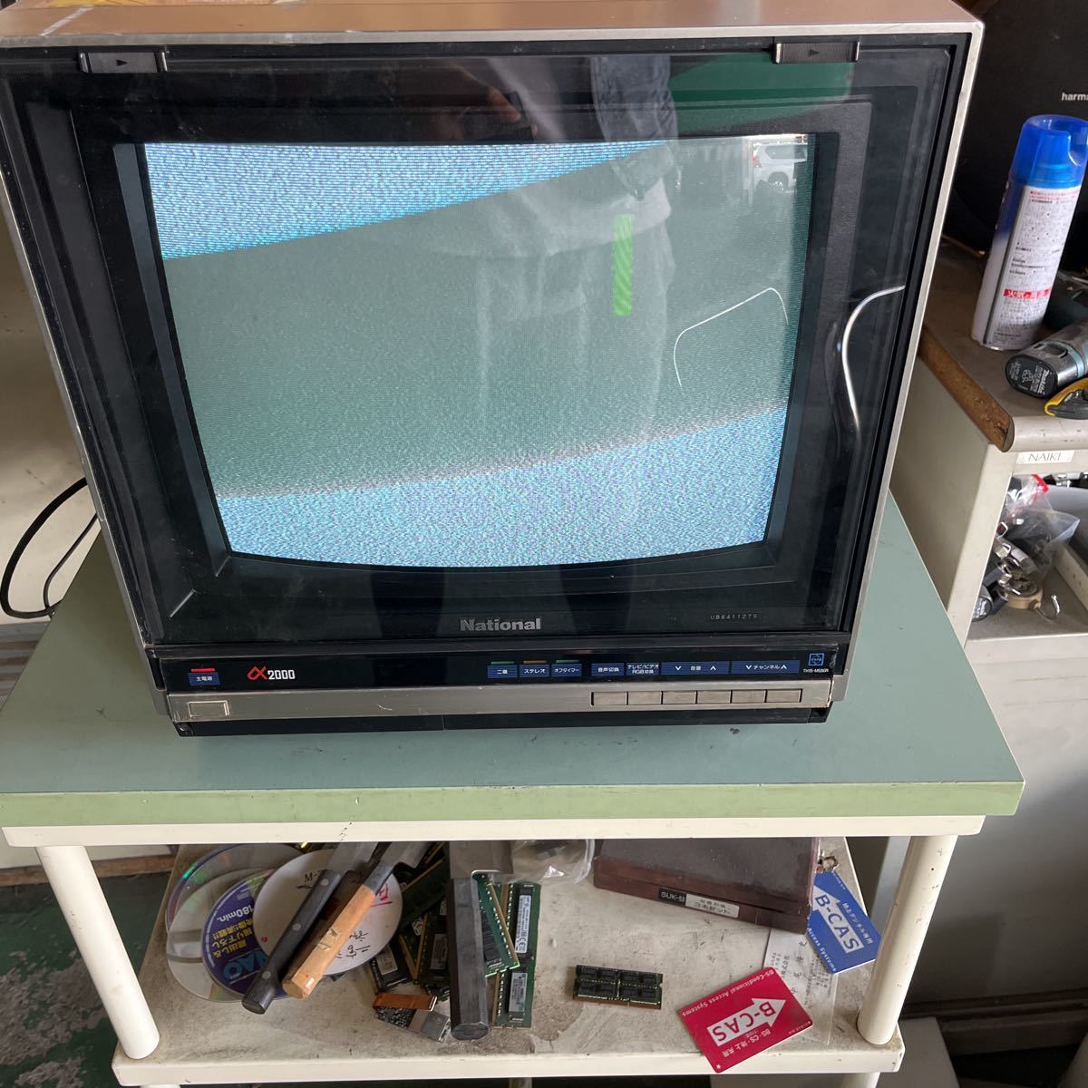 Yahoo!オークション - National/ナショナル TH15-M55 GR カラー テレビ