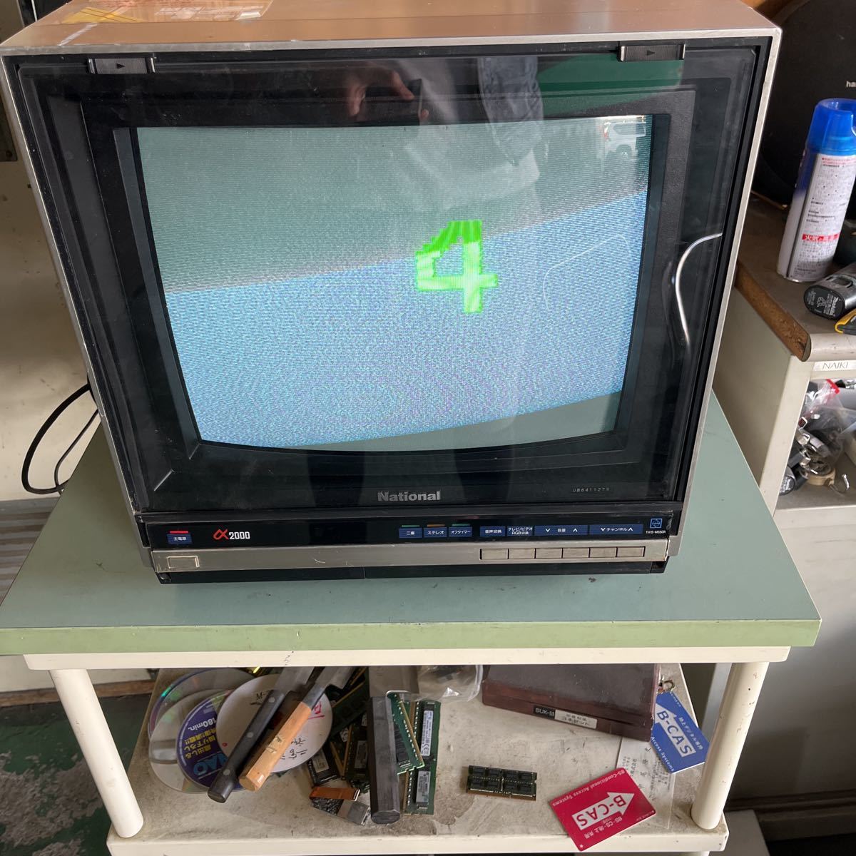 Yahoo!オークション - National/ナショナル TH15-M55 GR カラー テレビ