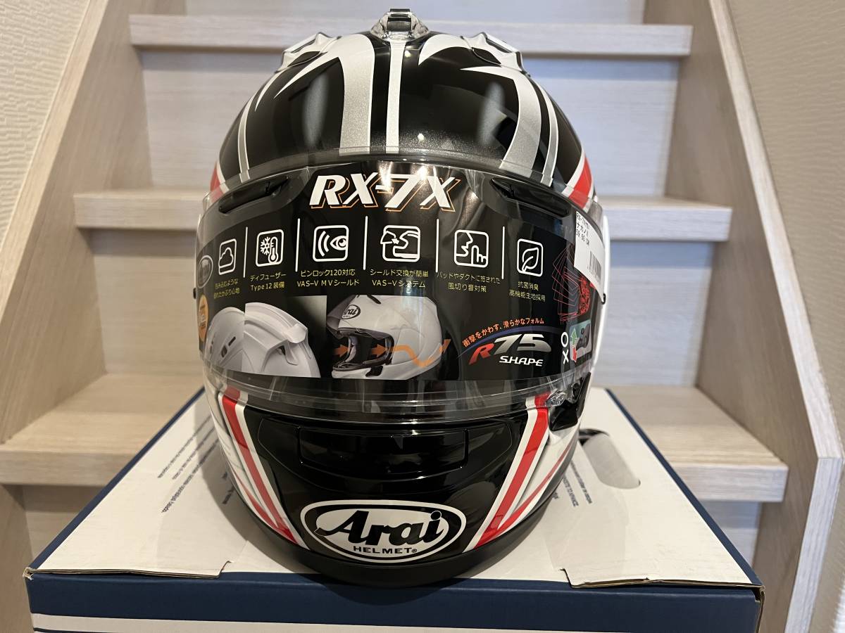 Arai アライ RX-7X NAKANO 中野 ナカノ X ヘルメット 59-60cm L 56