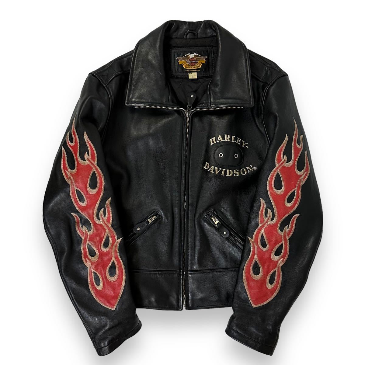 希少品】HARLEY DAVIDSON ハーレーダビッドソン ライダース レザー