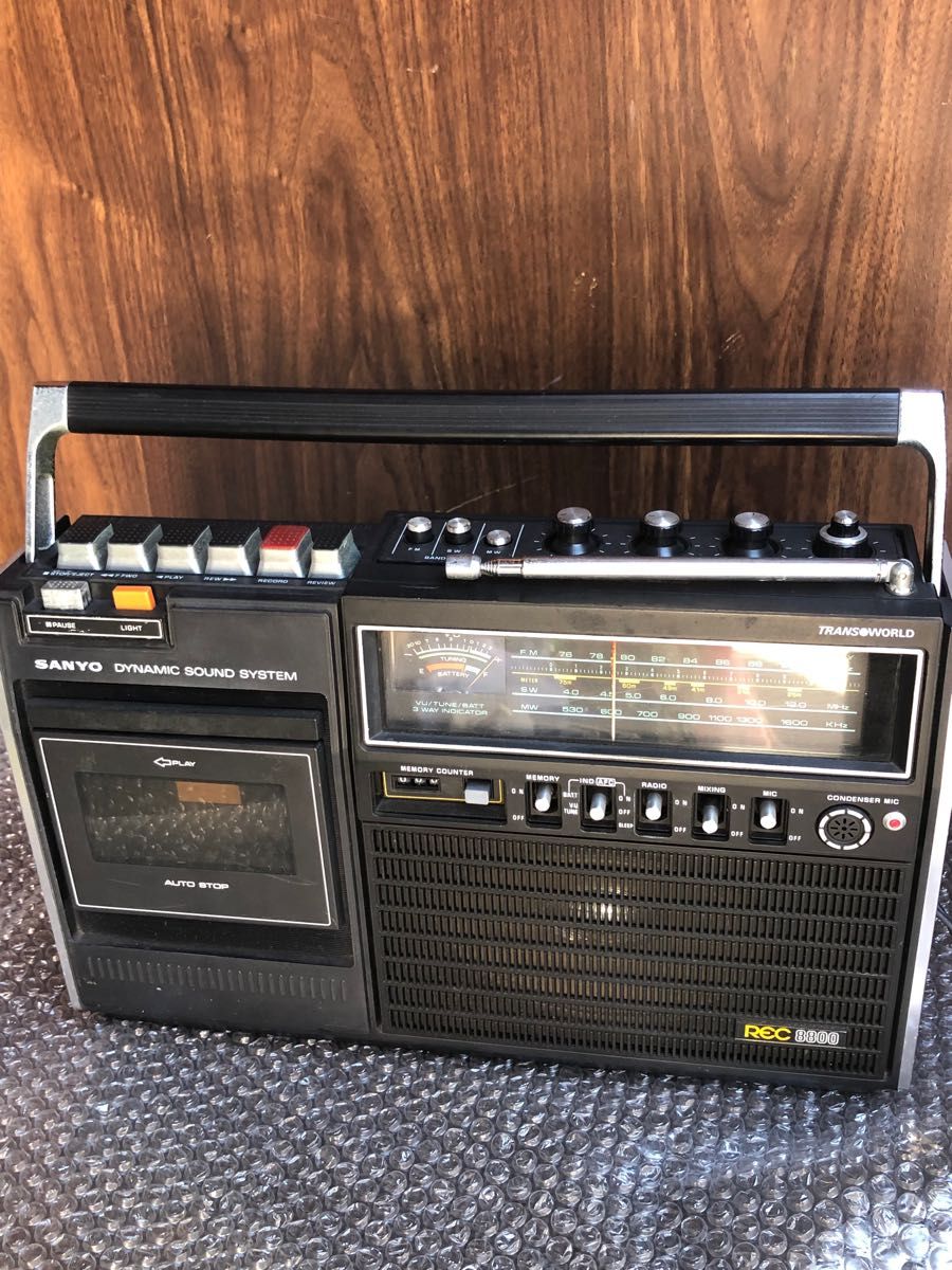 SANYO REC8800ラジカセ(希少)昭和レトロ｜Yahoo!フリマ（旧PayPayフリマ）