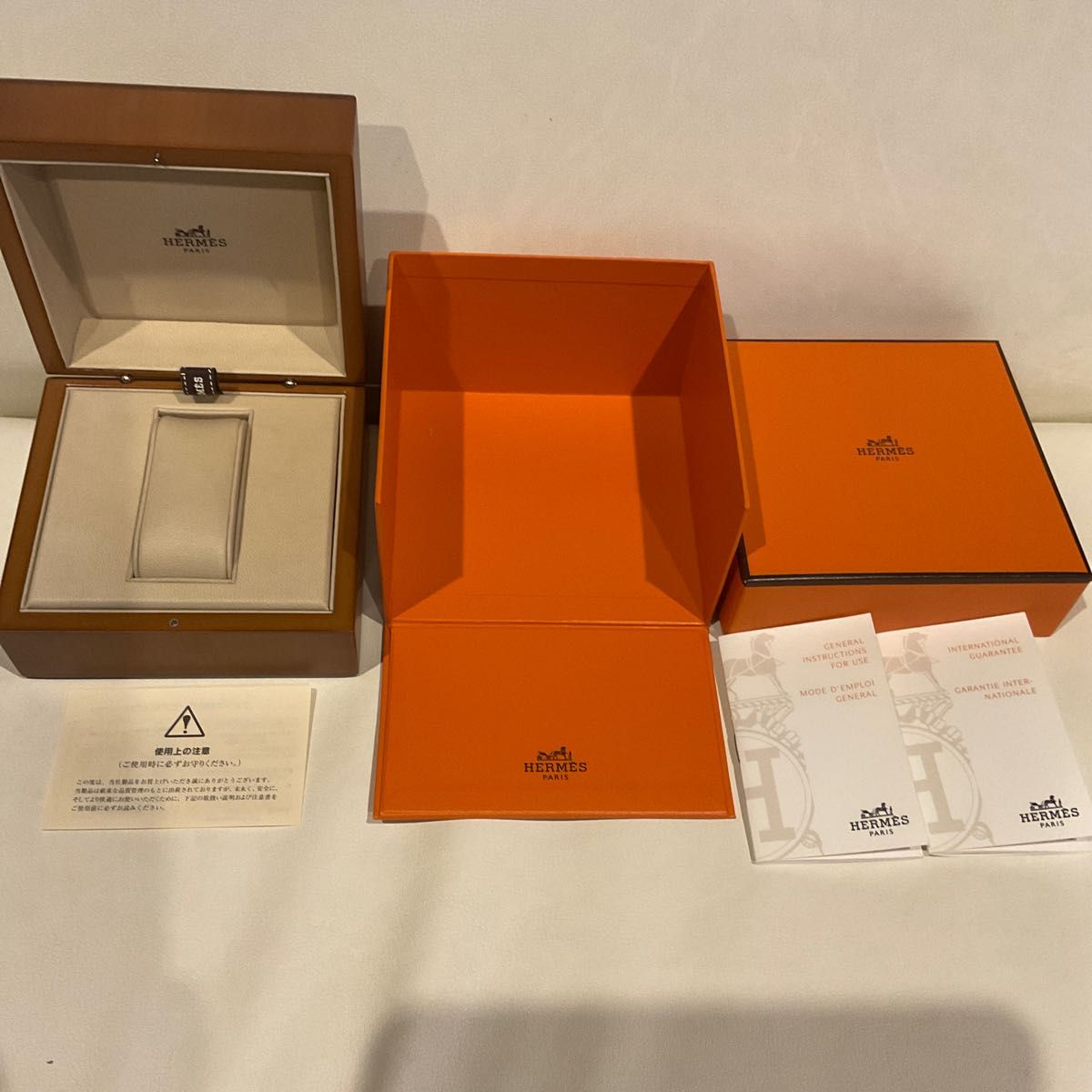 エルメス 時計の箱のみ 美品 BOX 木箱 収納ケース 時計ケース｜Yahoo