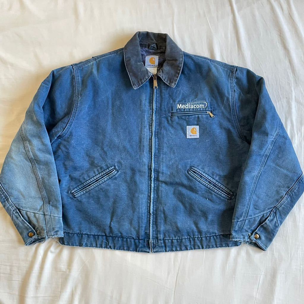 Yahoo!オークション - 希少カラー 90s Carhartt ブルー デトロイトジャ