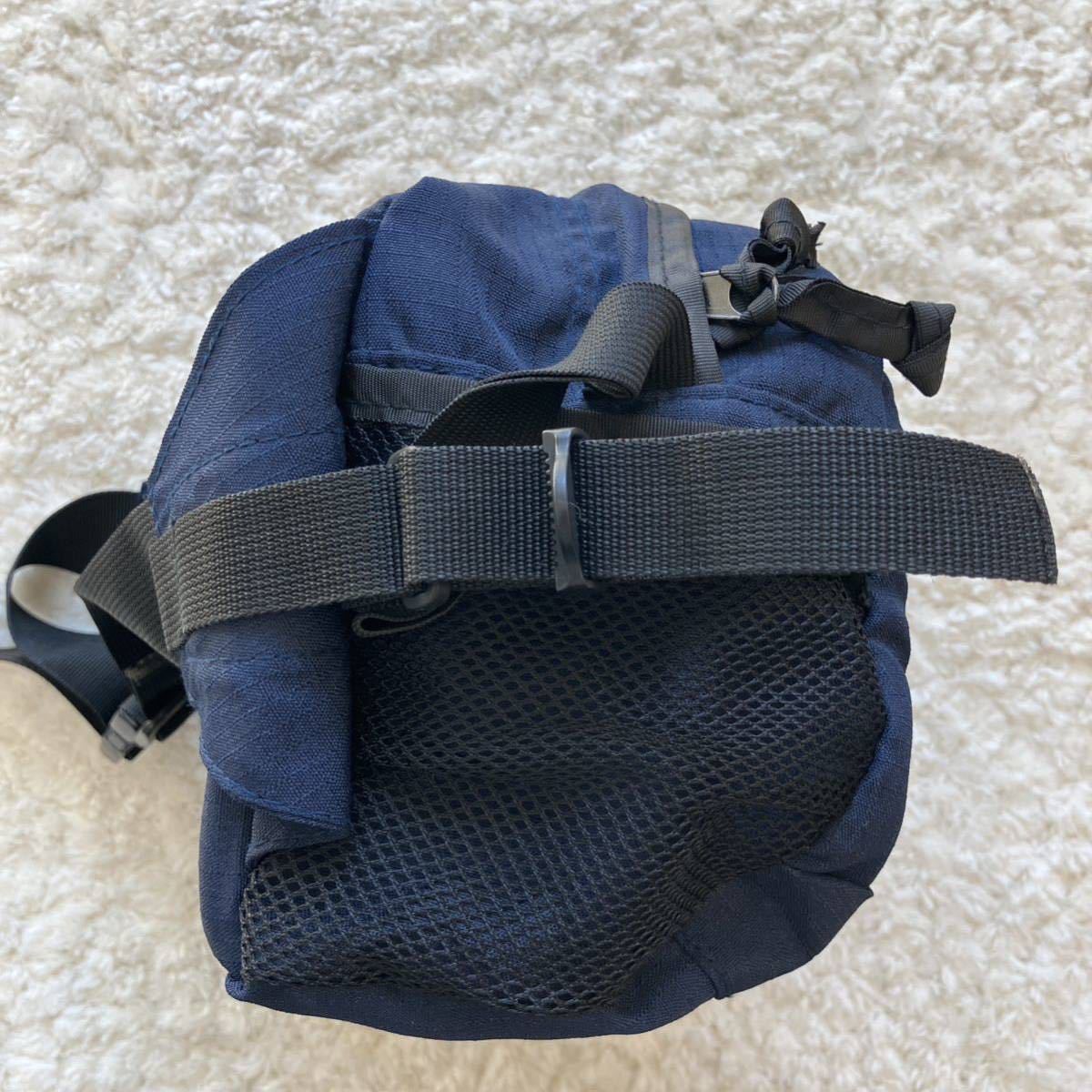美品 '90s OLD STUSSY OUTDOOR ウエストバッグ ネイビー ボディバッグ