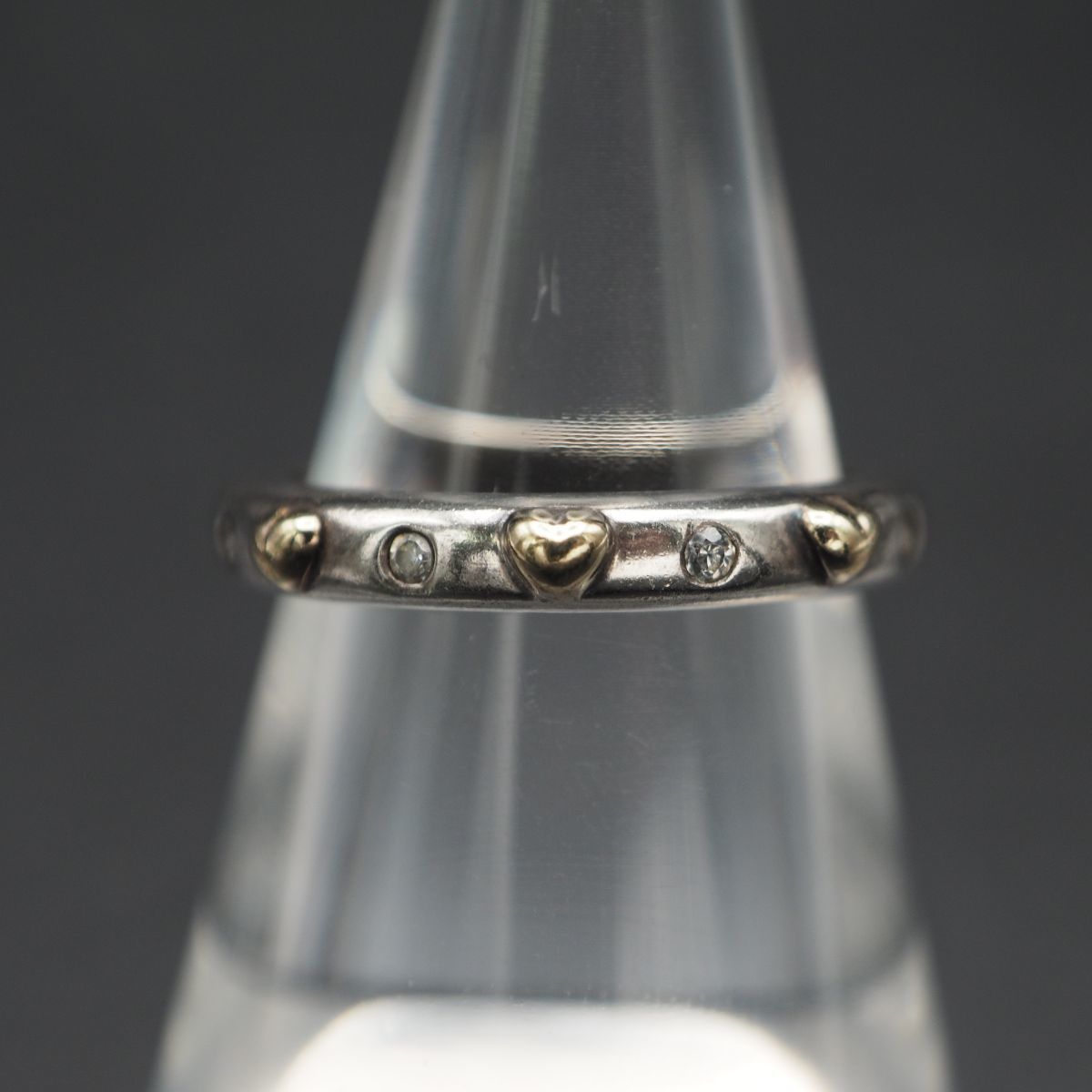 H546 Folli Follie フォリフォリ 925刻印 リング ハート デザイン