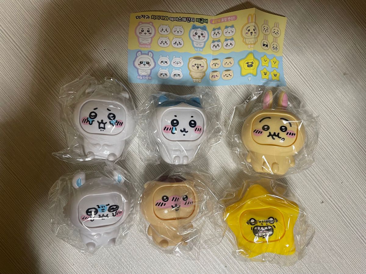 ちいかわ 韓国限定 フェイスチェンジ コンプ フィギュア｜Yahoo!フリマ