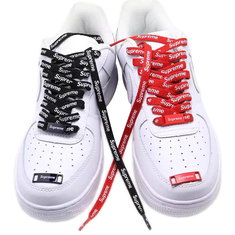 SUPREME ナイキ エアフォース1 靴紐 シューレース レッド 新品未使用