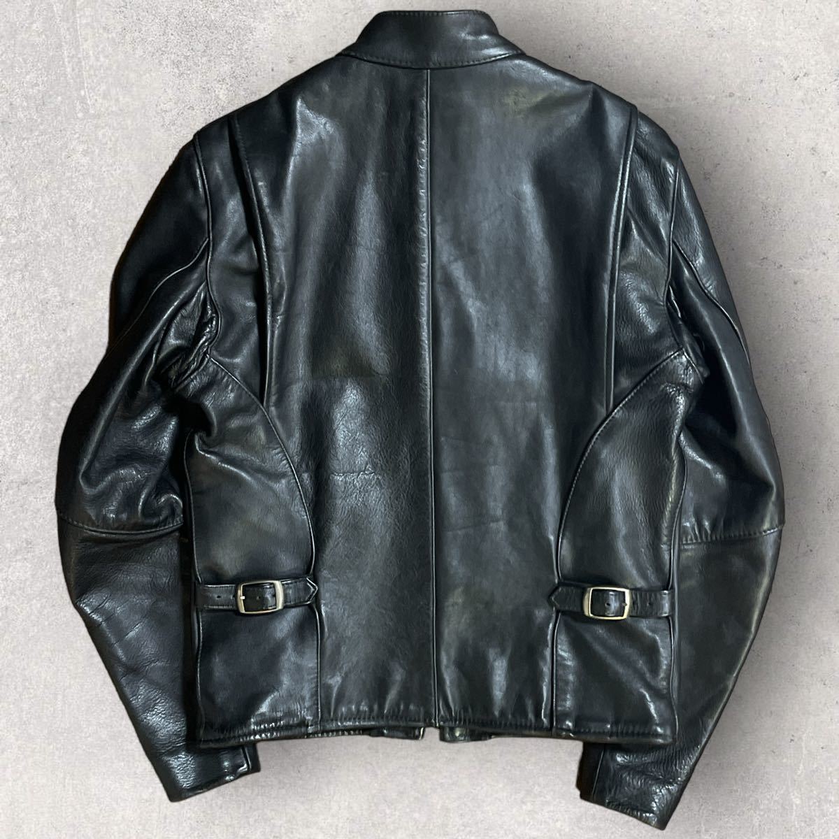 VANSON バンソン USA製 タイプB 立ち襟 シングルライダースジャケット