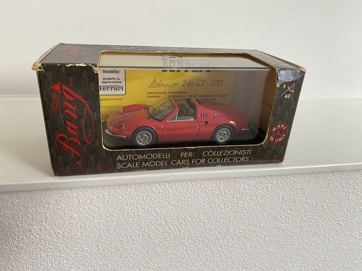Bang バン 1/43 FERRARI DINO 246 GTS RED フェラーリ ディーノ ディノ