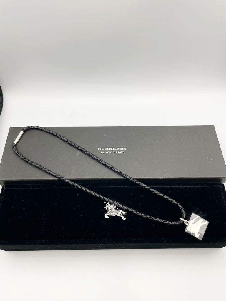 BURBERRY BLACK LABEL シルバー ネックレス