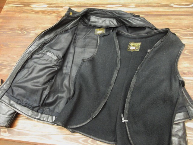 38 バンソン B オールド品 立ち襟 シングル ライダース レザー