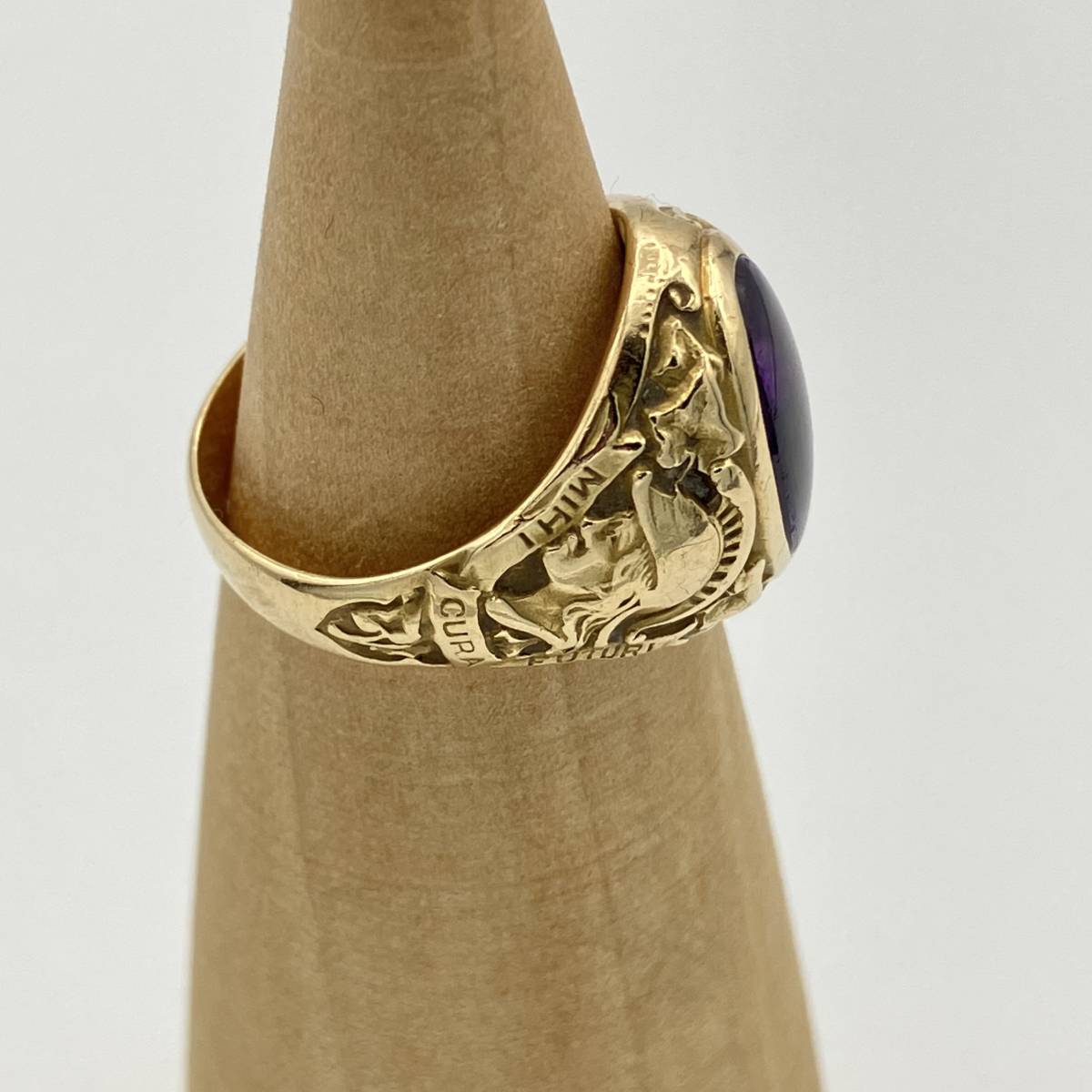 希少 7号 ティファニー カレッジ リング 指輪 ゴールド 14K Tiffany