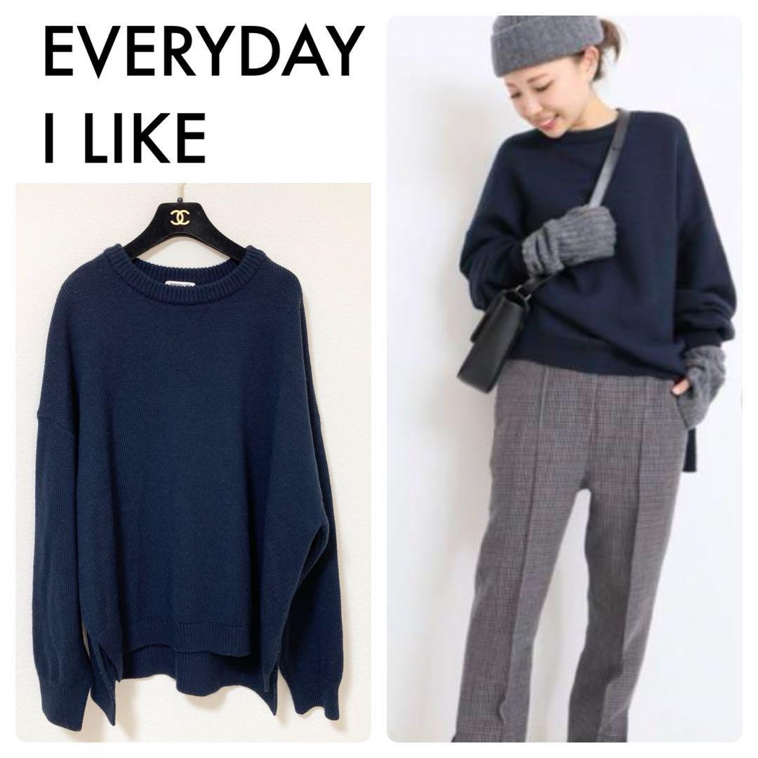 EVERYDAY I LIKE Oversized エブリデイアイライク クルーネック