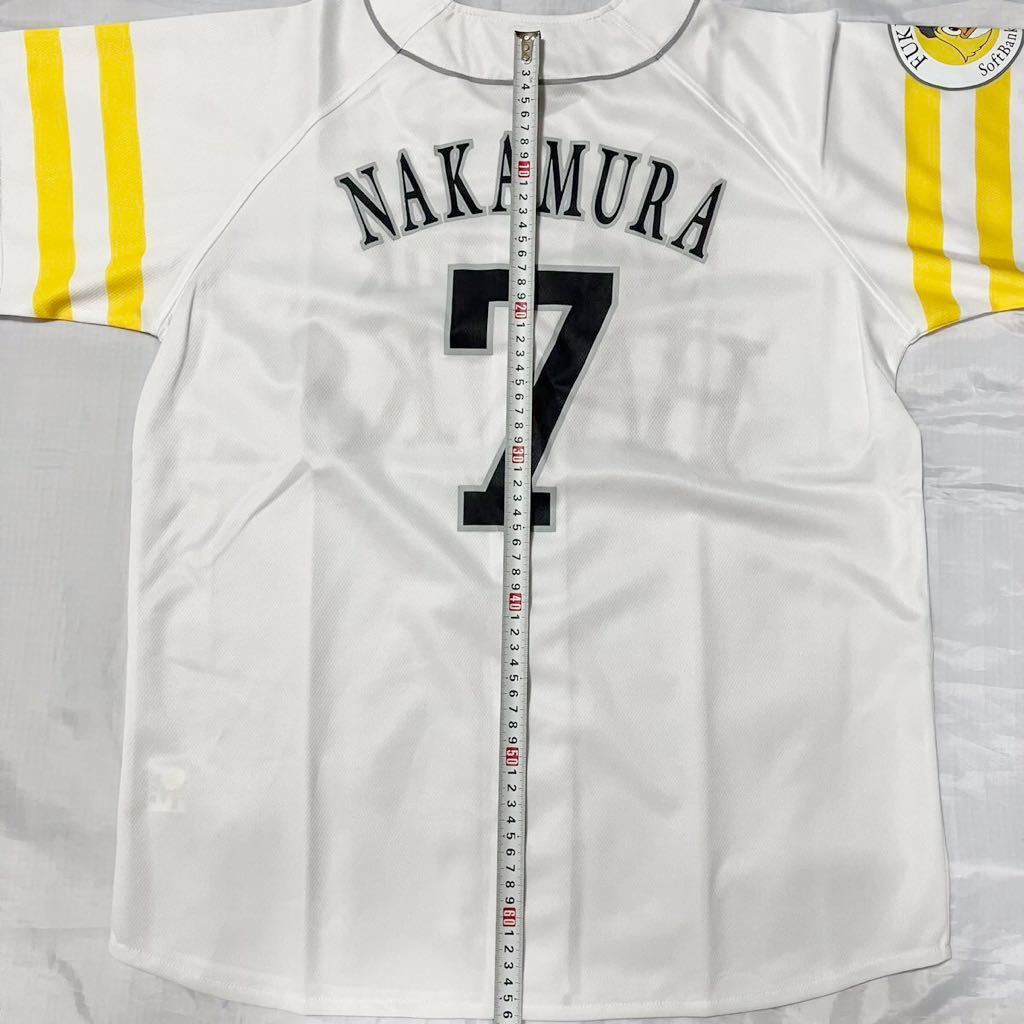 未使用 ソフトバンクホークス 7 中村晃 ホームレプリカユニフォーム