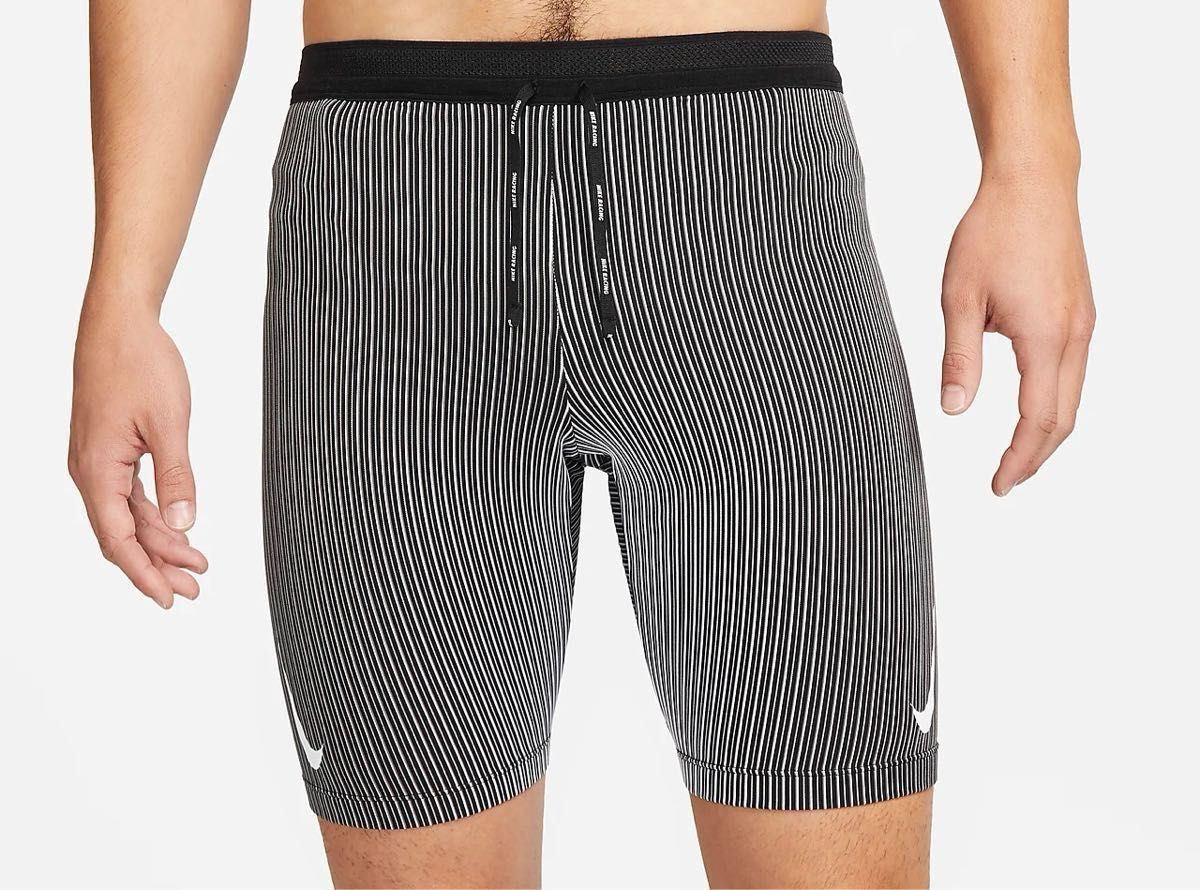 Nike エアロスイフト ハーフ タイツ M グレー マラソン スパッツ M