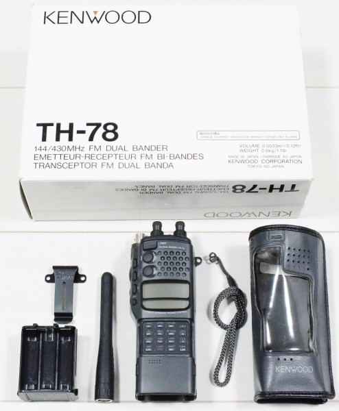 Yahoo!オークション - KENWOOD TH-78 デュアルバンド 144/430MHz オプ