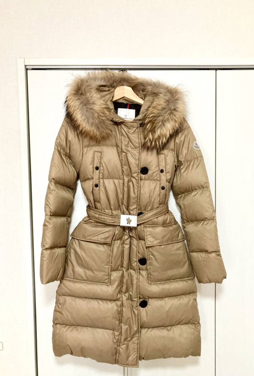 美品 MONCLER モンクレール MESSINA メッシーナ ダウンコート ベージュ