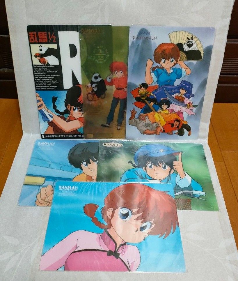 らんま1／2 下敷き 6枚セット 未使用品 当時物 高橋留美子｜Yahoo
