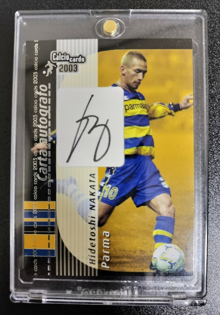 Yahoo!オークション - 中田英寿 直筆サインカード サンプル版 PANINI A
