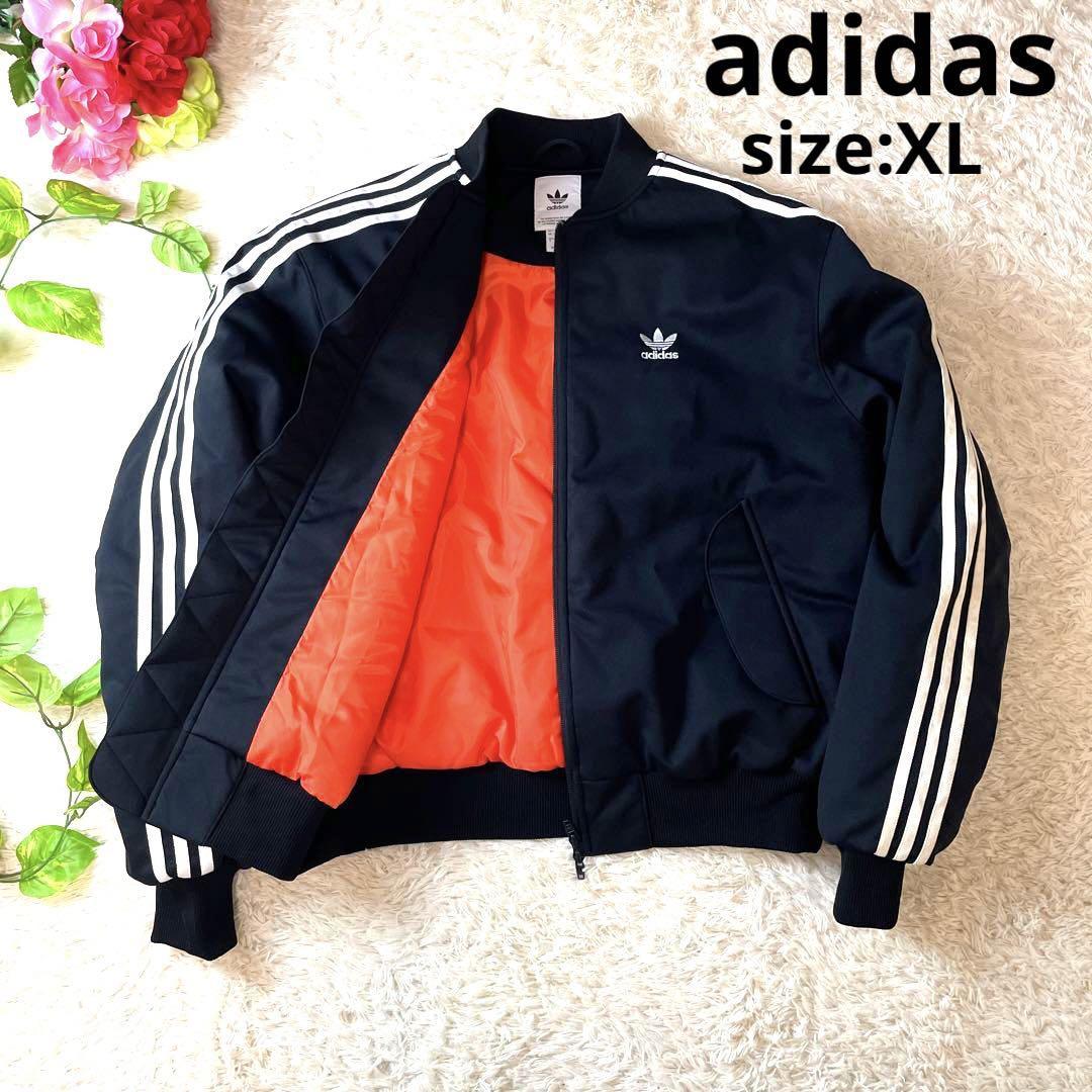 希少XLサイズ/adidas MA1 MA-1 PADDED JACKET/アディダス ボンバー