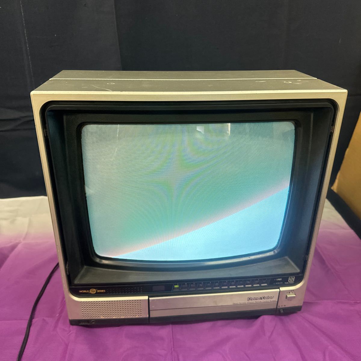 Yahoo!オークション - 昭和レトロ ナショナル カラーテレビ 82製 7-12