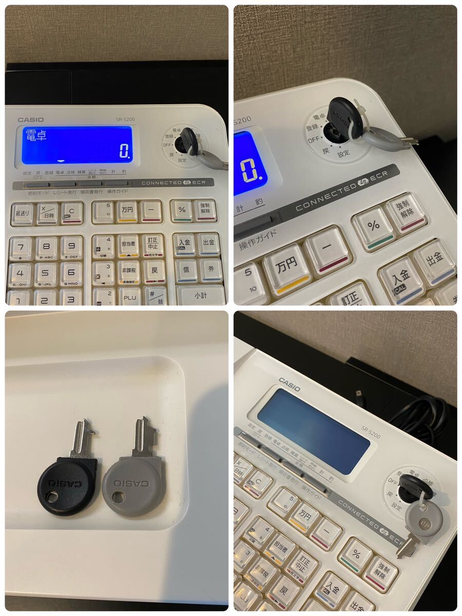Yahoo!オークション - CASIOレジスター SR-5200 動作確認OK カシオ レ
