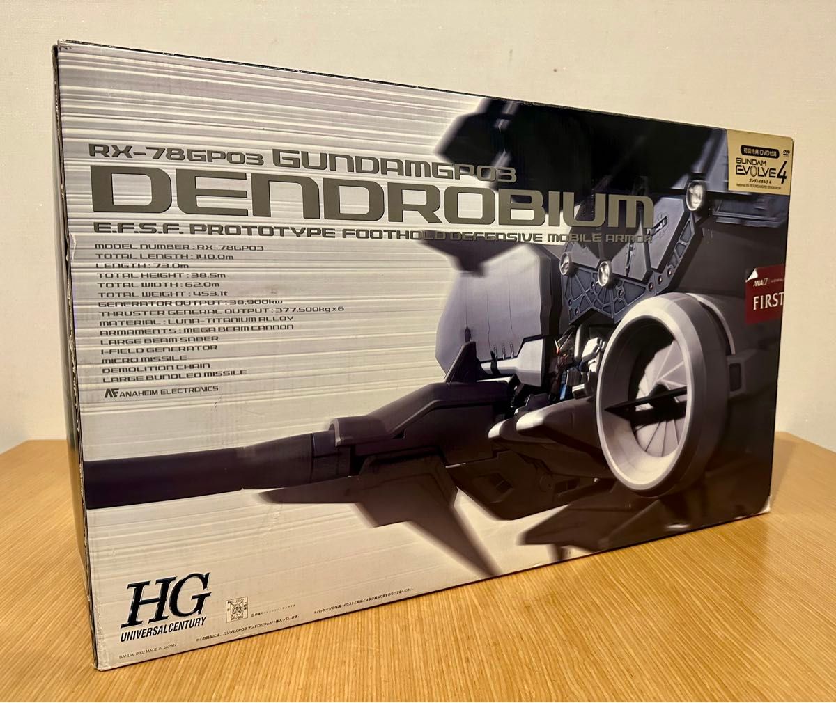 HG デンドロビウム 初回限定DVD付 デンドロビウム HGUC 1⁄144 RX-78GP3