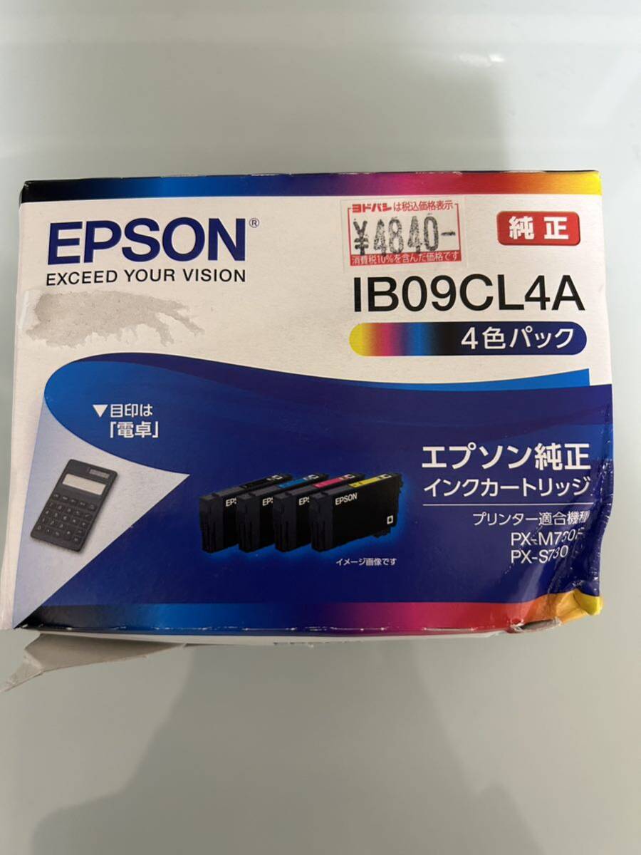 エプソン 純正 インクカートリッジ IB09CL4A 4色パック 標準インク
